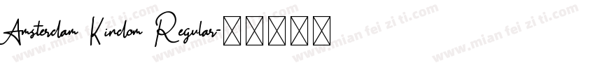 Amsterdam Kindom Regular字体转换